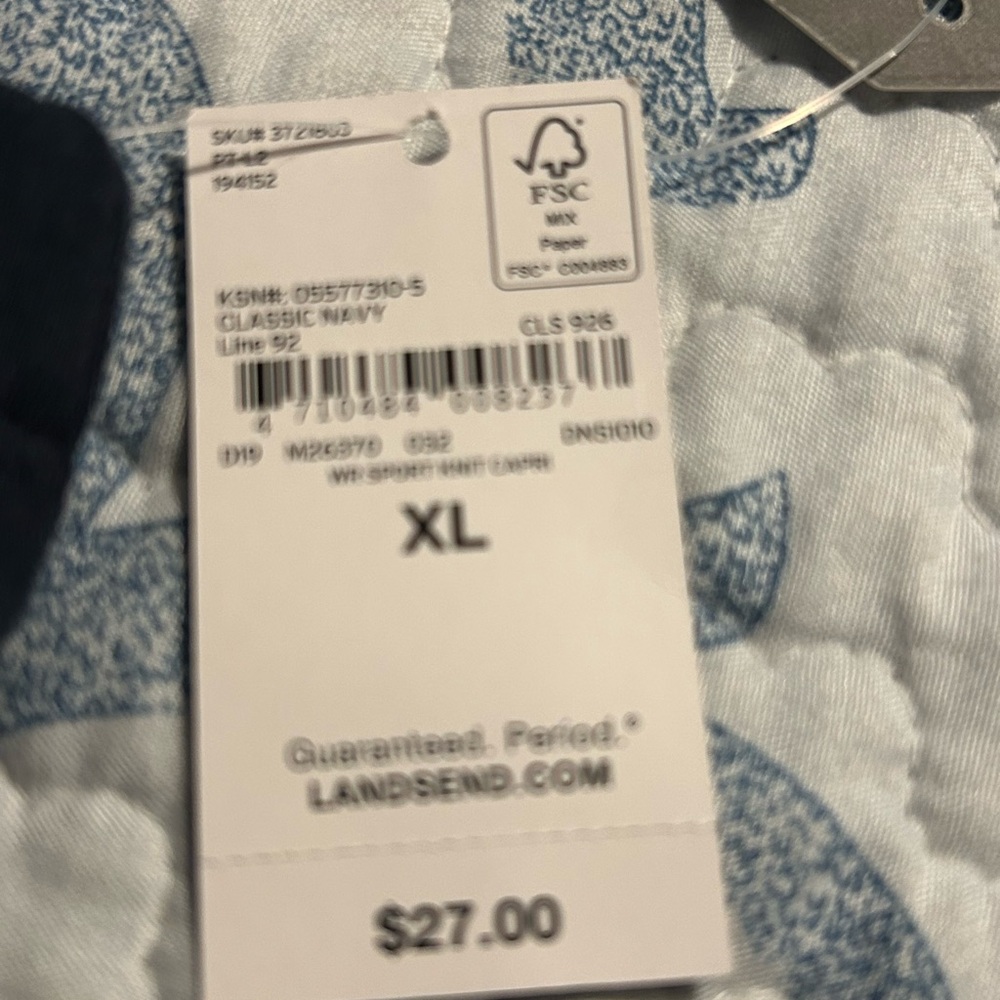 Lands' End Classic Navy capris XL - Picture 2 of 7